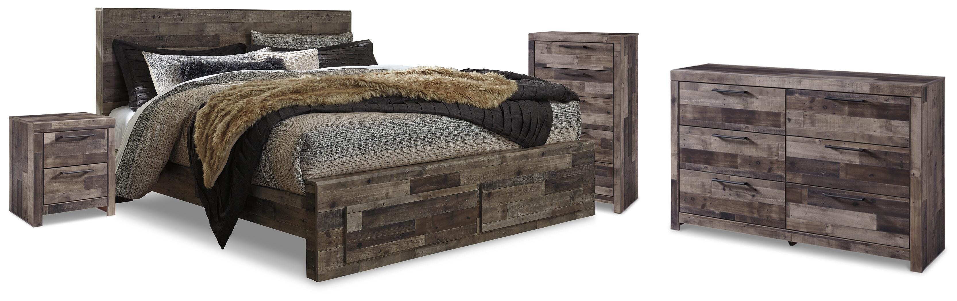 Derekson Panel Bed, Dresser, Chest and Nightstand