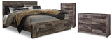 Derekson Storage Bed, Dresser and Chest