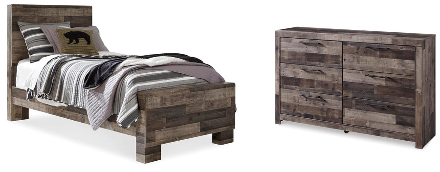 Derekson Panel Bed and Dresser
