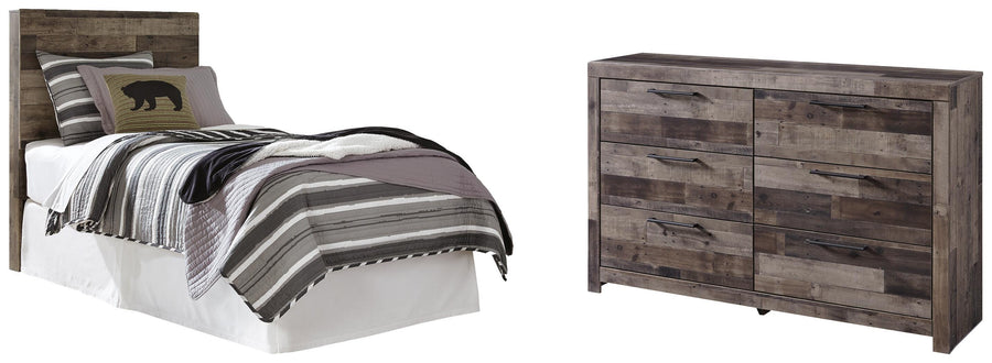 Derekson Panel Headboard with Dresser