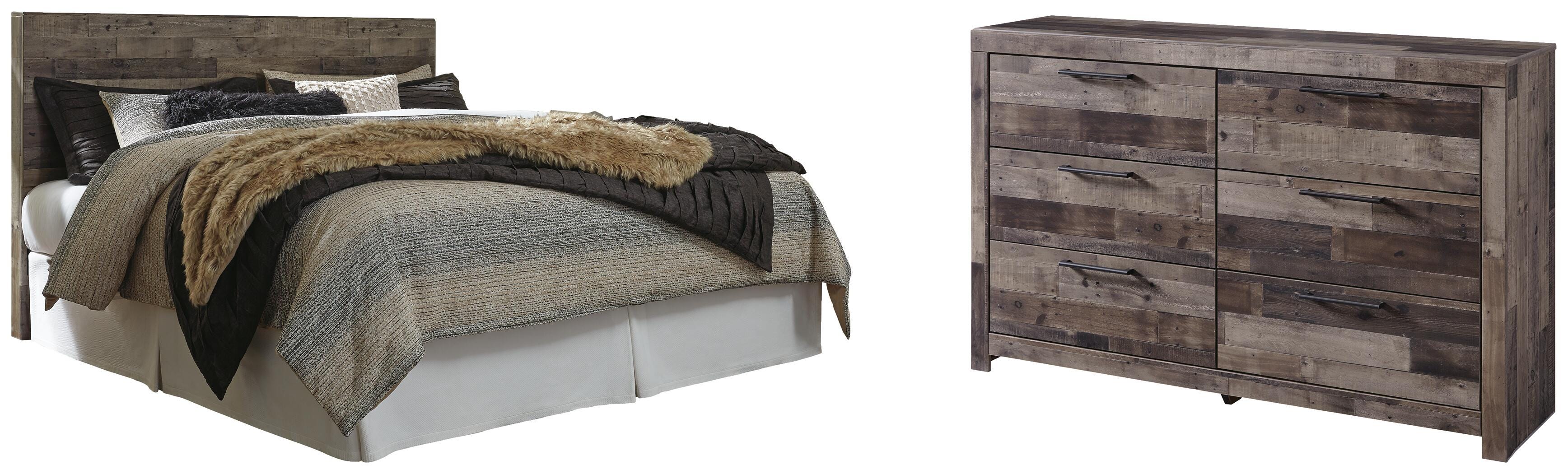 Derekson Panel Headboard with Dresser