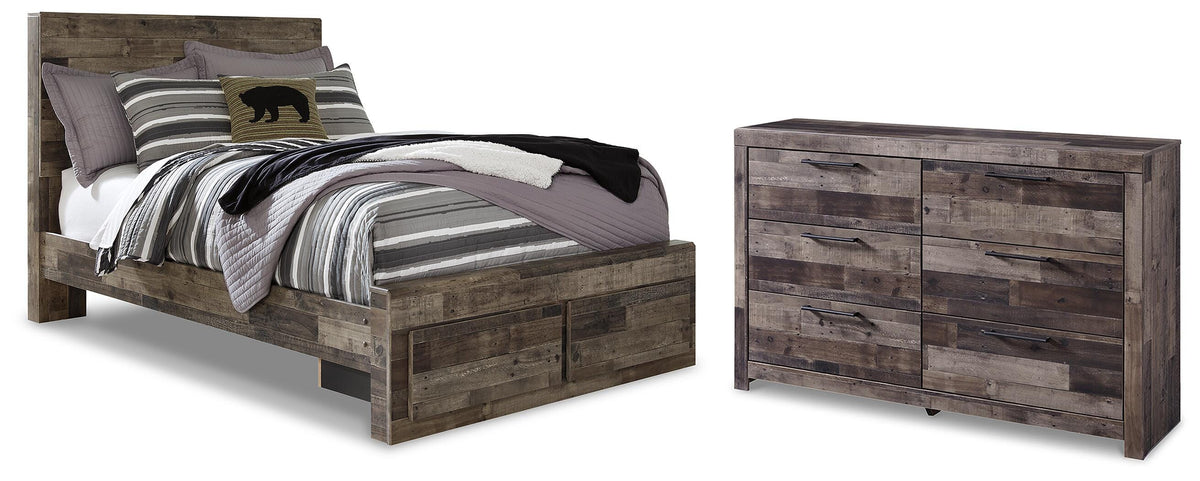 Derekson Panel Storage Bed and Dresser