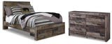 Derekson Panel Storage Bed and Dresser