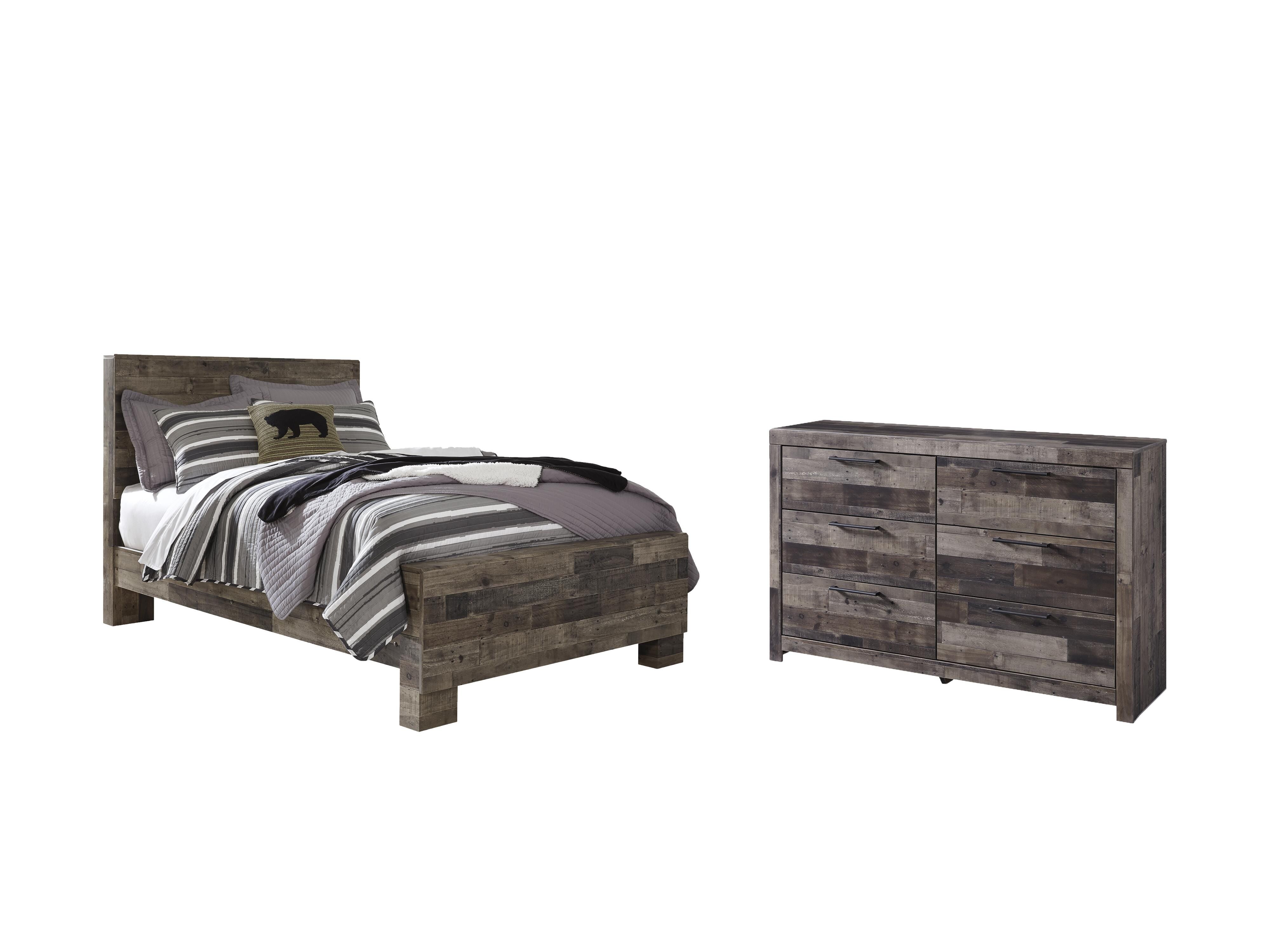 Derekson Panel Bed and Dresser