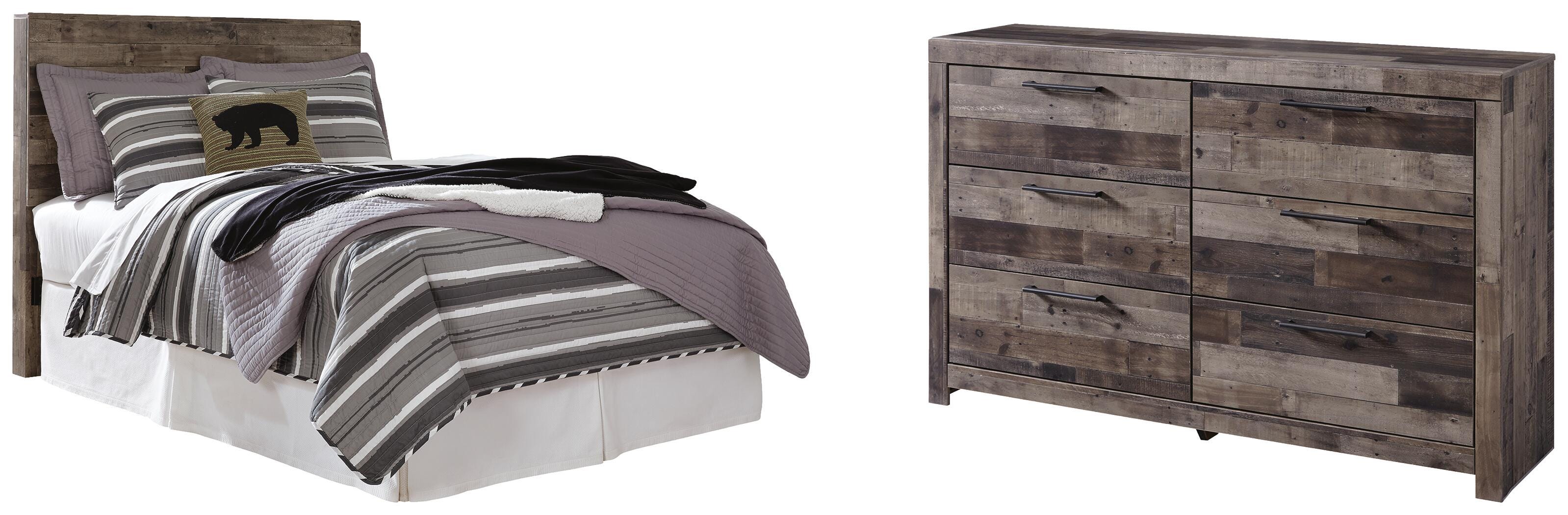 Derekson Panel Headboard with Dresser