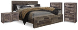 Derekson Panel Storage Bed, 2 Chests and 2 Nightstands