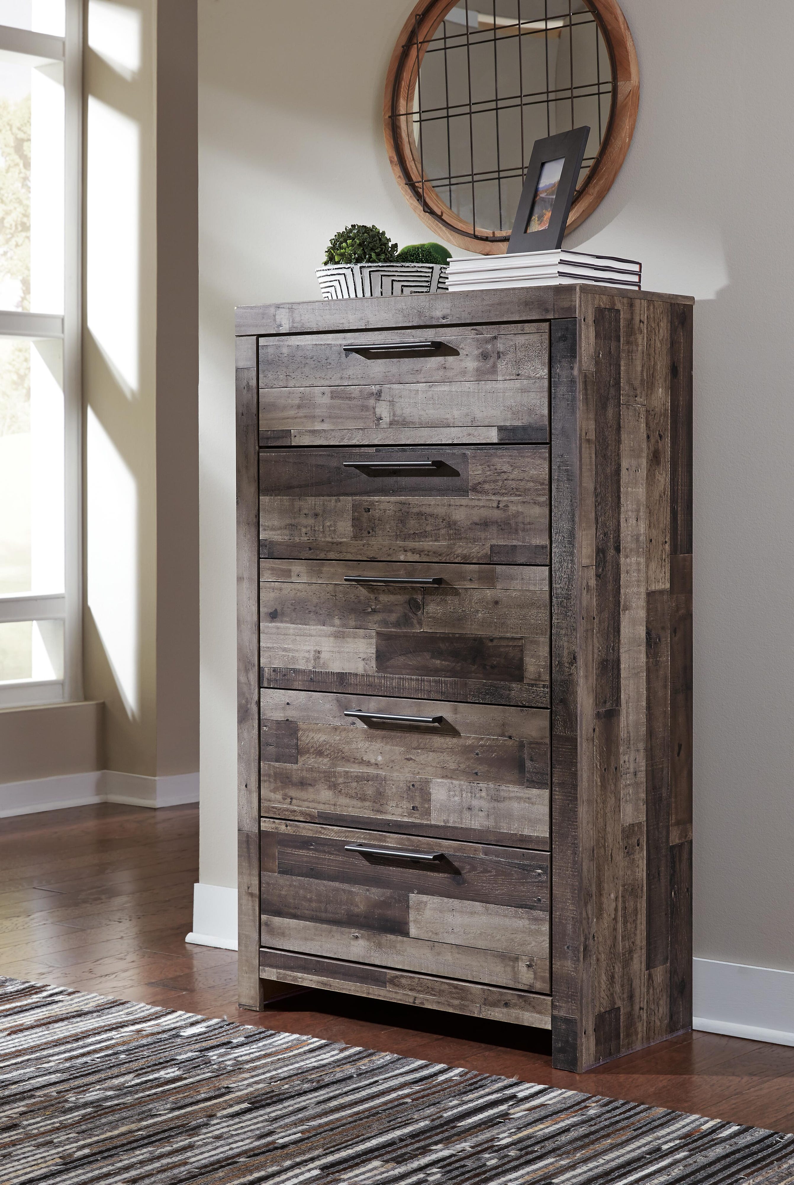 Derekson Panel Storage Bed, Dresser, Chest and Nightstand