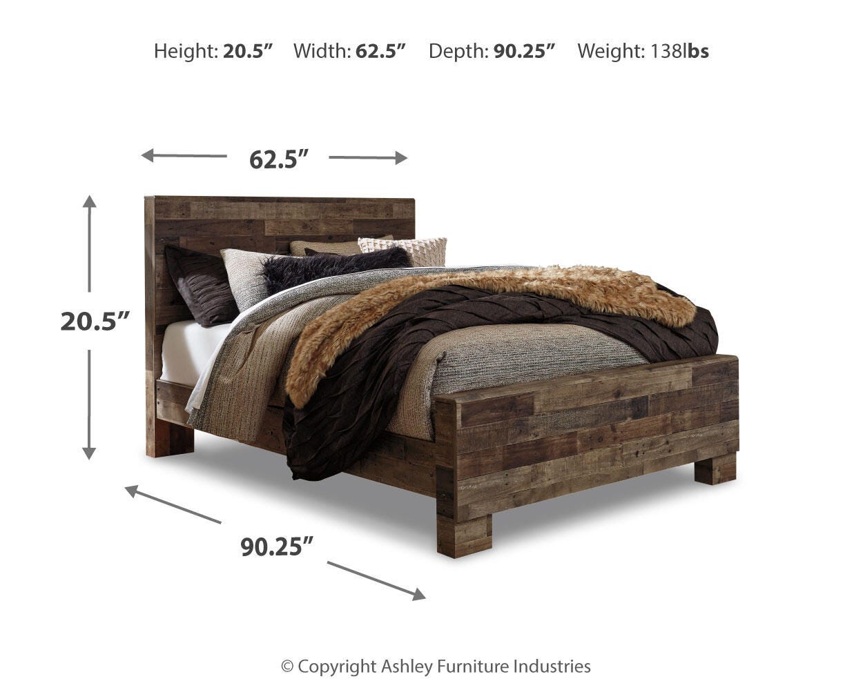 Derekson Panel Bed, Dresser, Mirror and Nightstand
