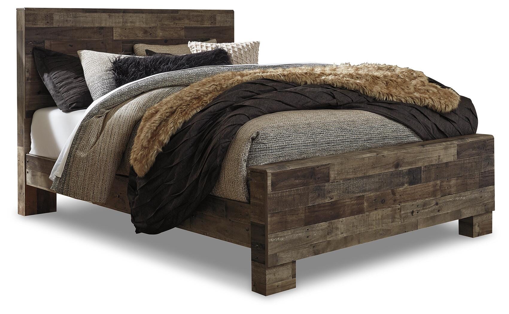 Derekson Panel Bed, Dresser and Mirror