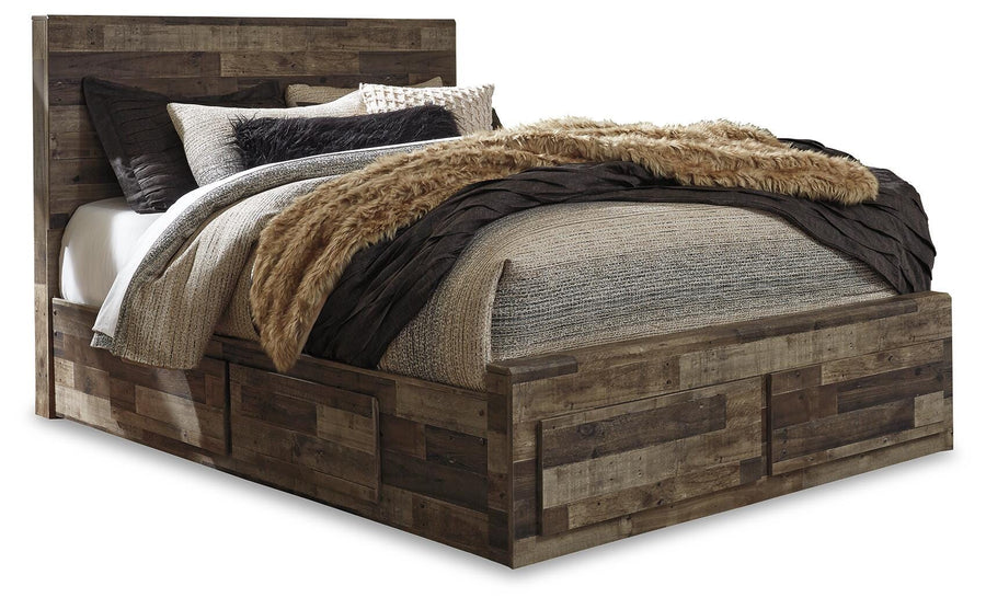 Derekson Panel Bed with 4 Storage Drawers