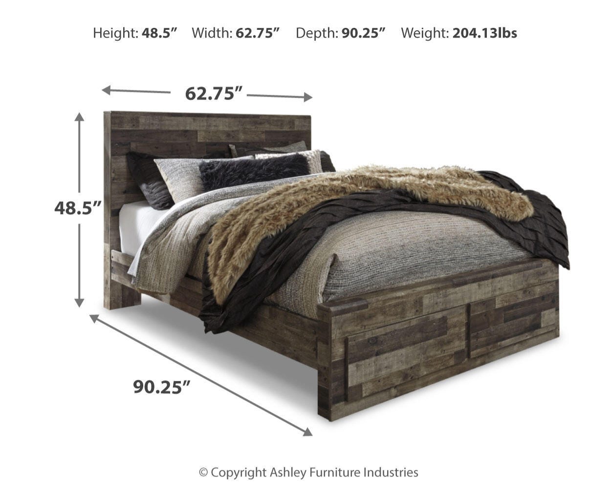 Derekson Storage Bed and 2 Chests