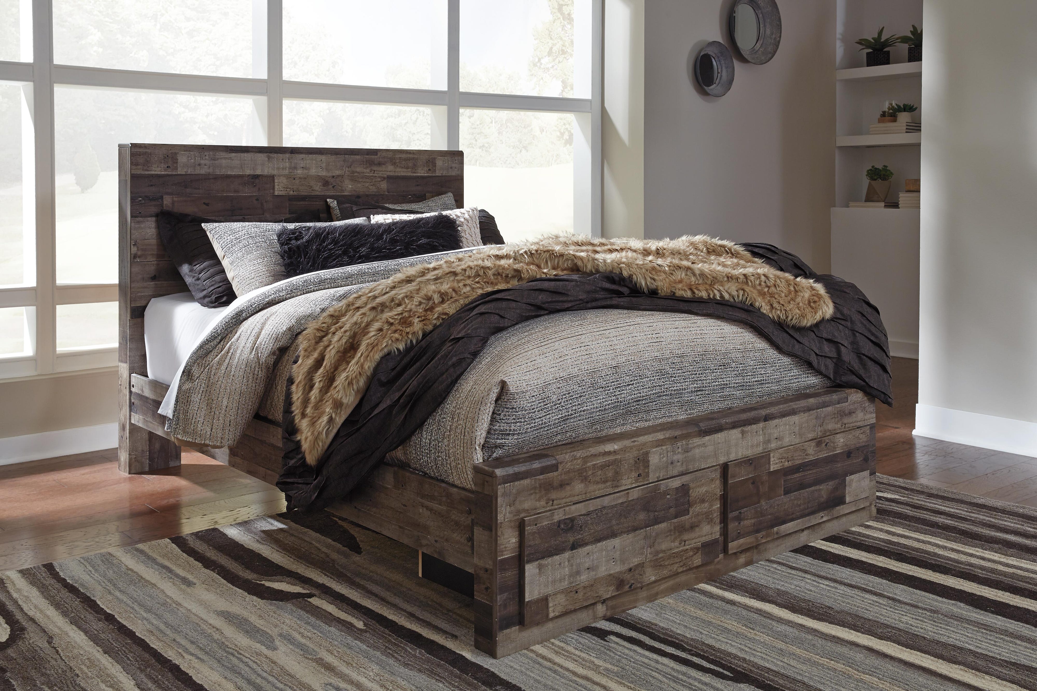 Derekson Panel Storage Bed, 2 Chests and 2 Nightstands