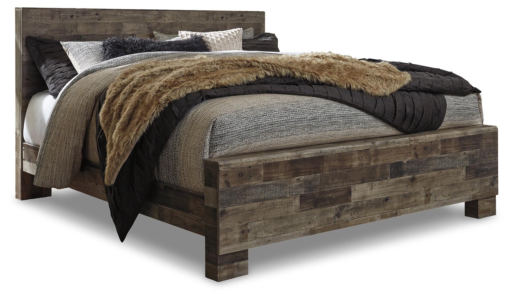 Derekson Panel Bed, Dresser and Mirror