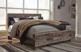 Derekson Panel Bed and 2 Nightstands
