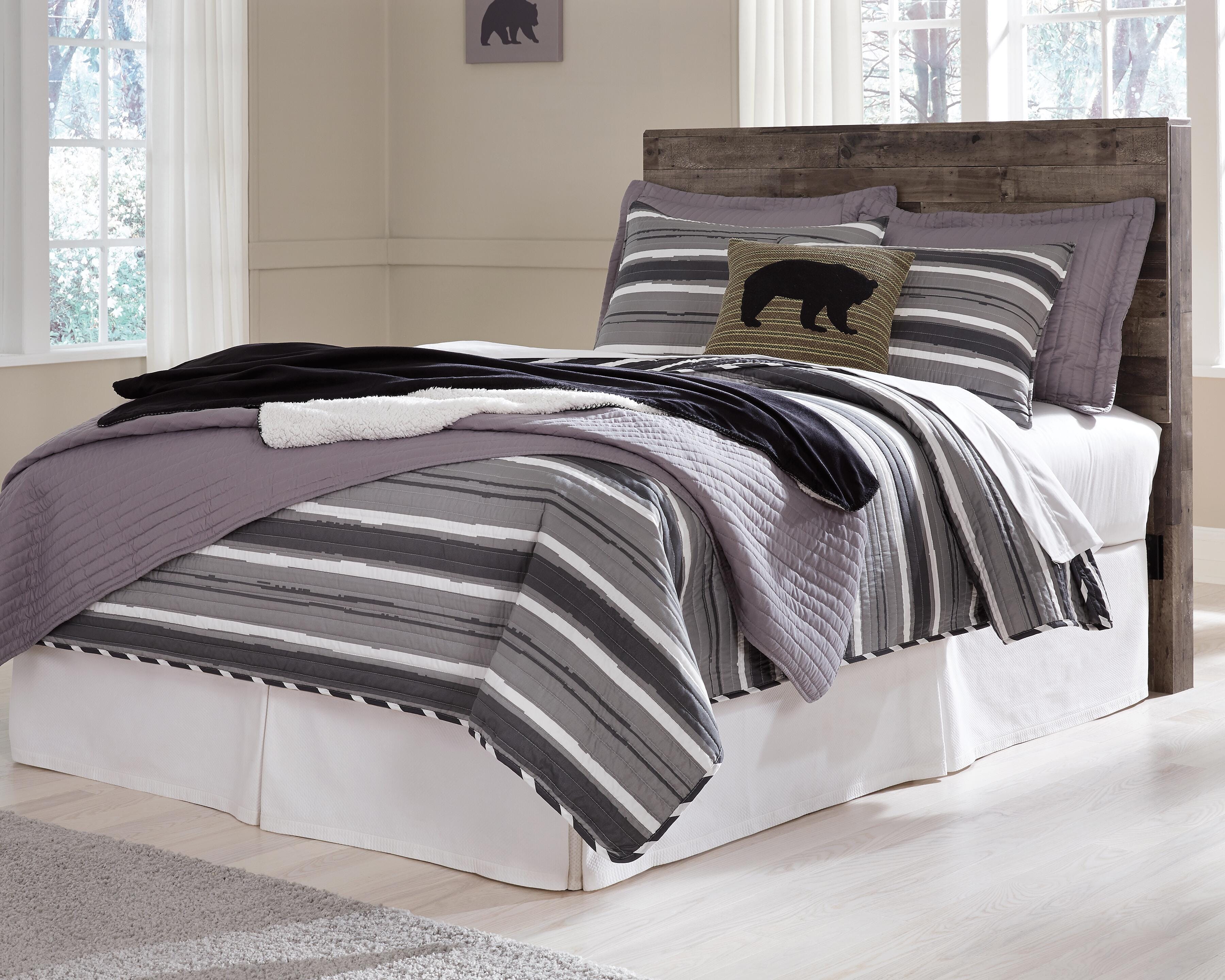 Derekson Panel Headboard, Dresser and Nightstand