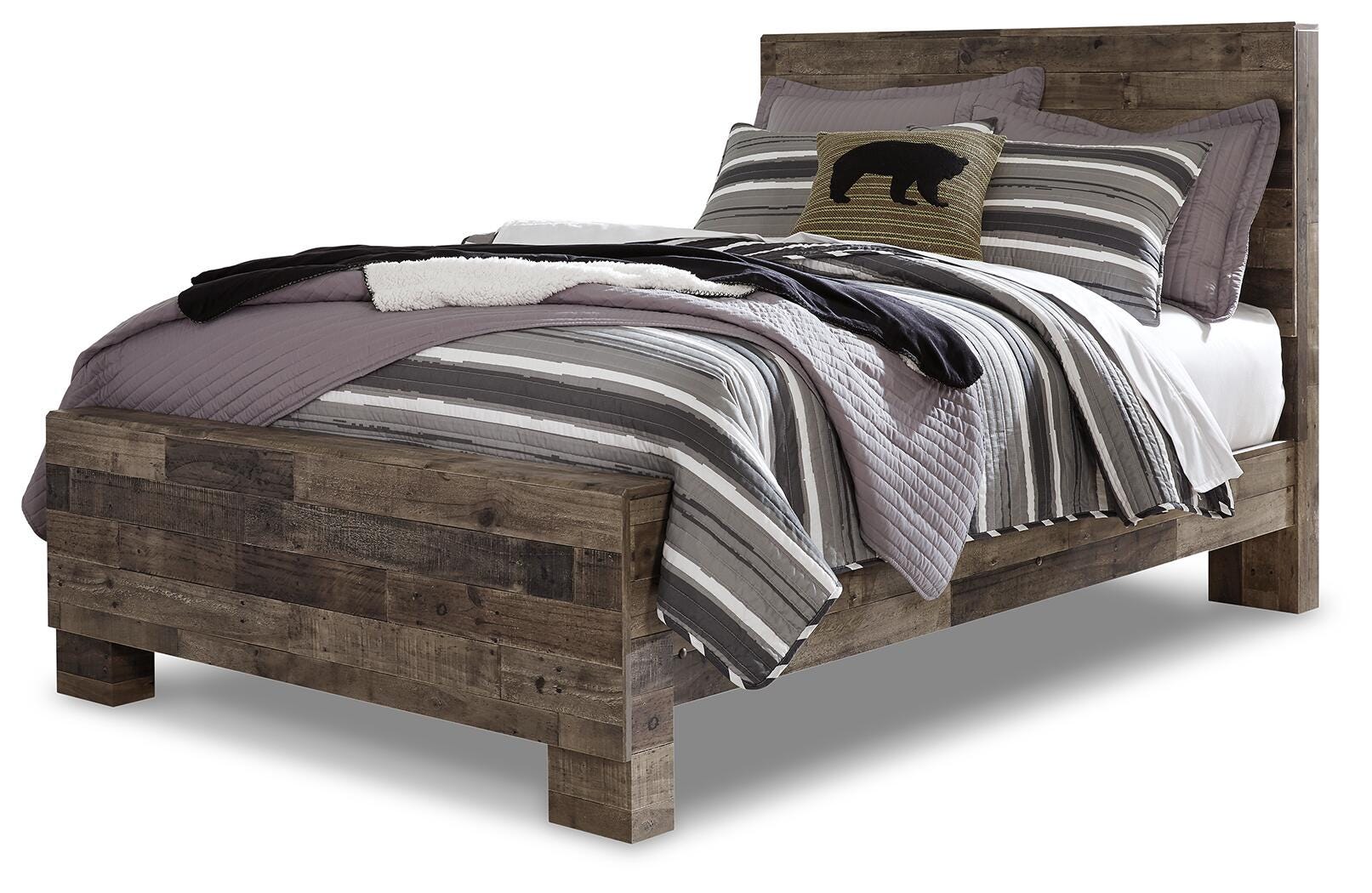 Derekson Panel Bed, Dresser, Mirror and Nightstand