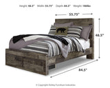 Derekson Panel Storage Bed with Nightstand