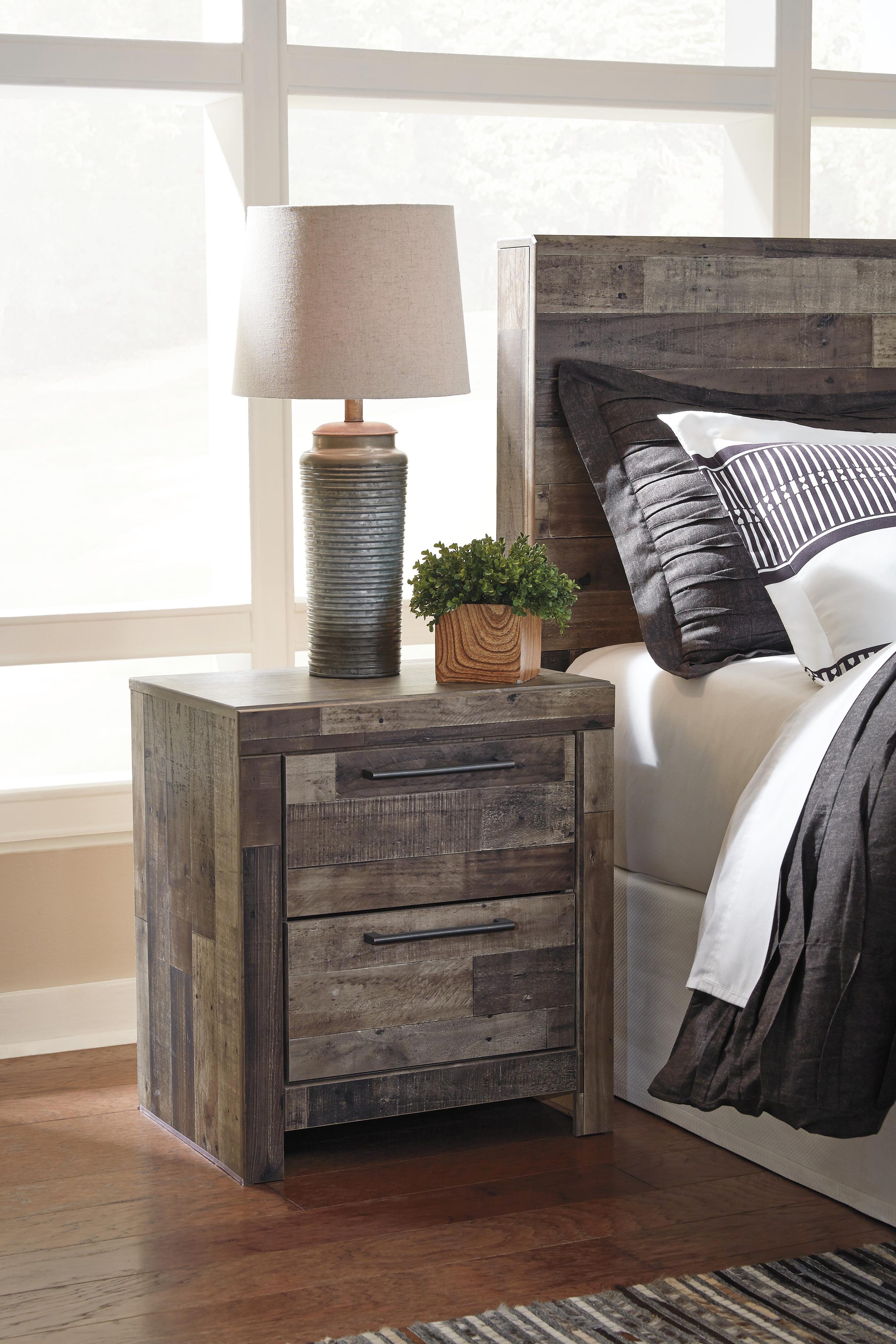 Derekson Panel Storage Bed, Dresser, Mirror, Chest and Nightstand
