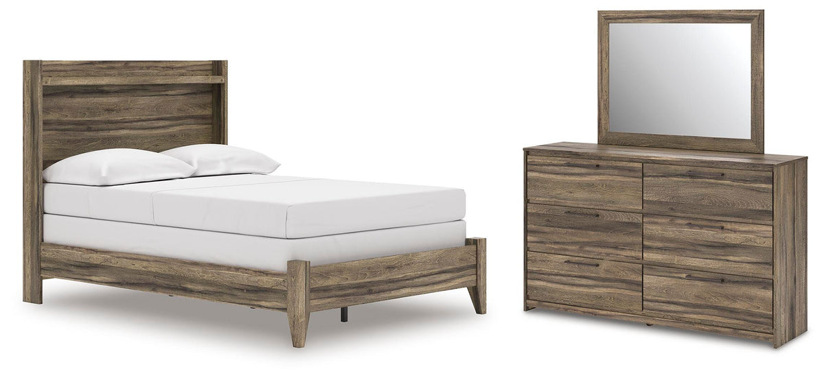 Elbrim Panel Bed, Dresser and Mirror