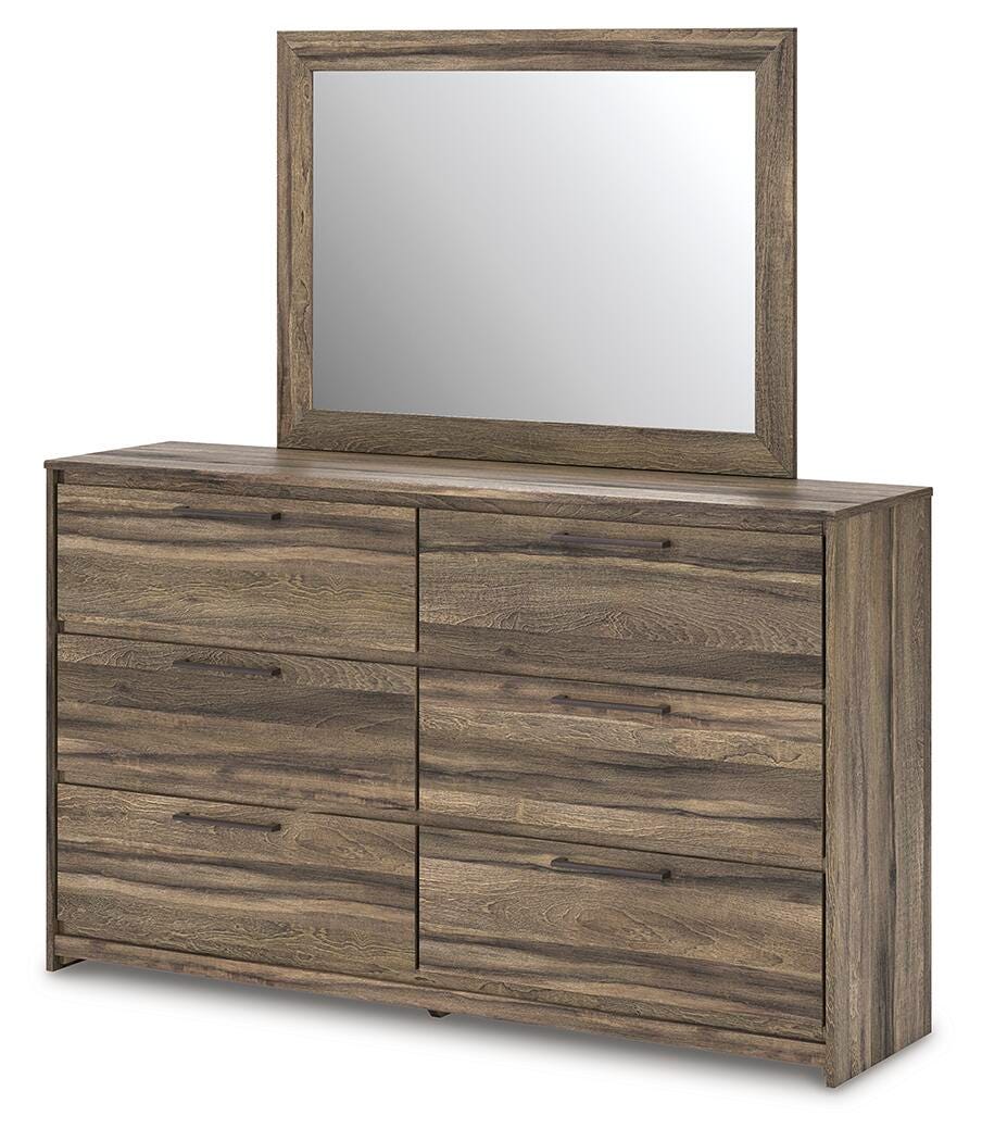 Elbrim Panel Bed, Dresser, Mirror and Nightstand