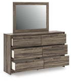 Elbrim Panel Storage Bed, Dresser and Mirror