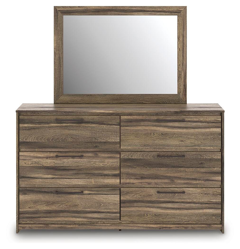 Elbrim Panel Bed, Dresser, Mirror and Nightstand