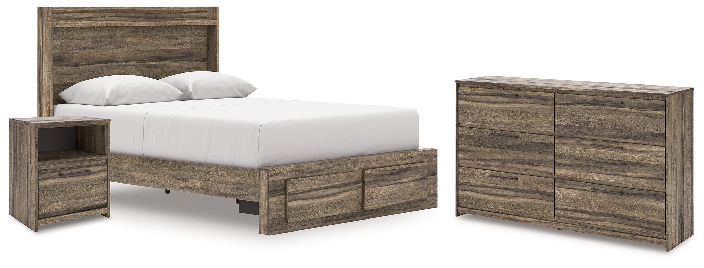 Elbrim Storage Bed, Dresser and Nightstand