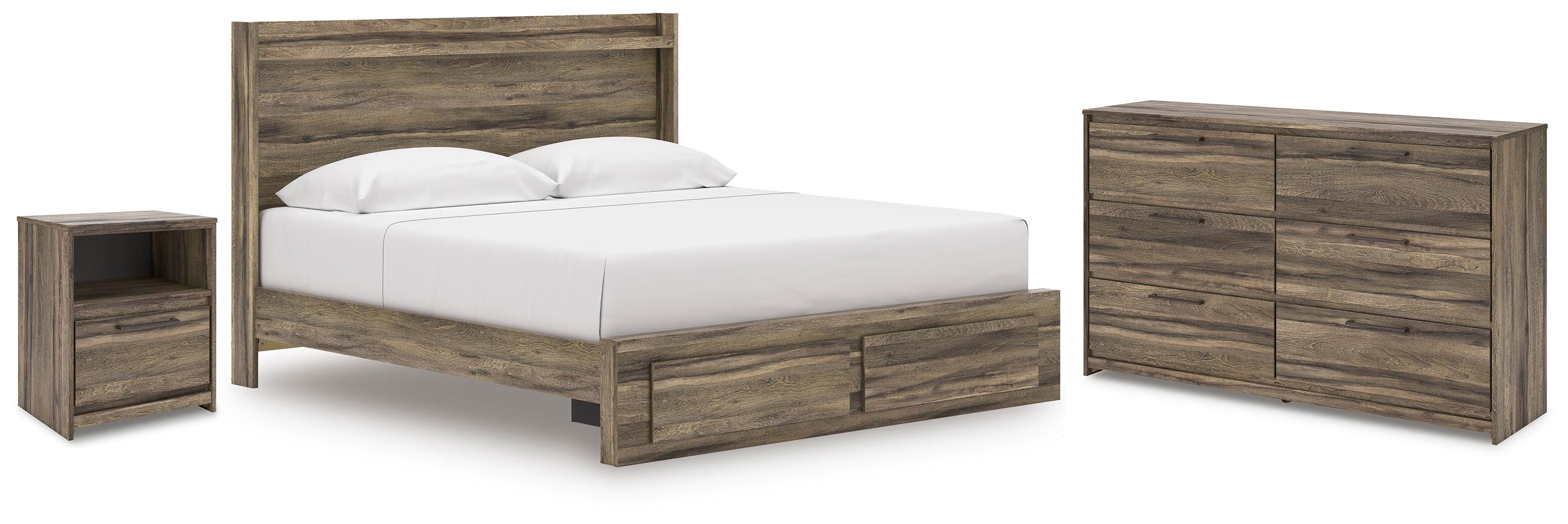 Elbrim Storage Bed, Dresser and Nightstand