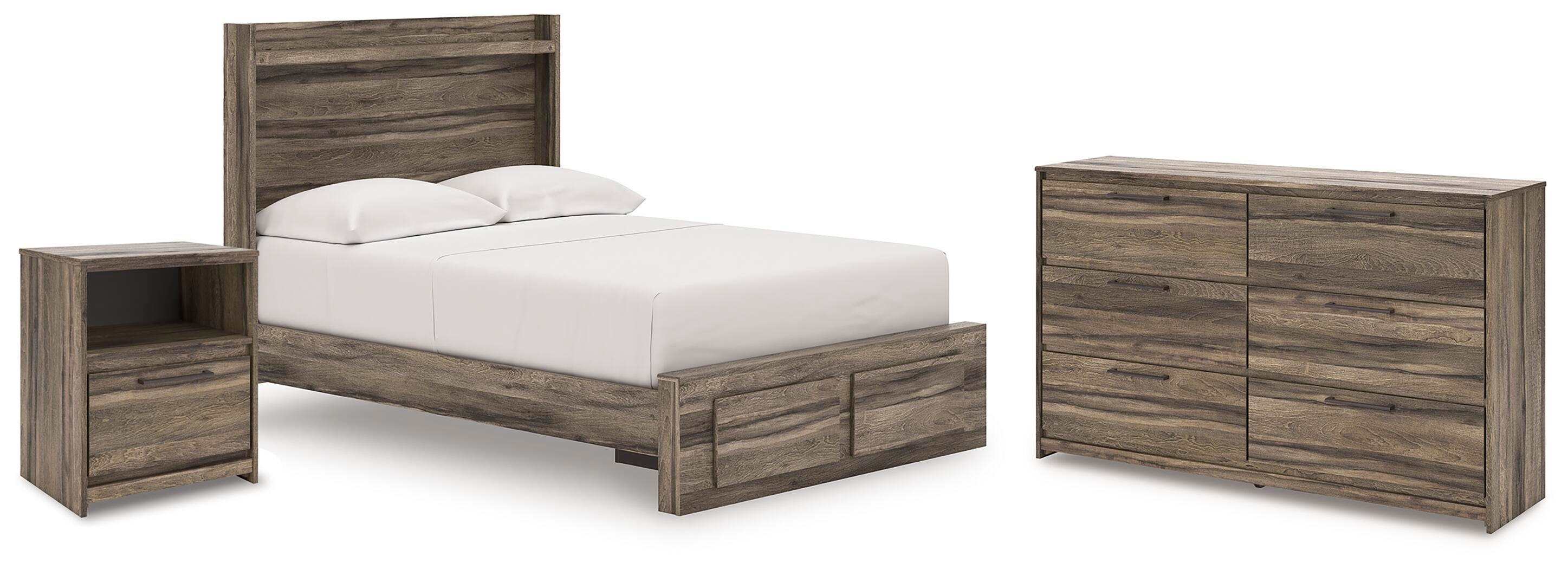 Elbrim Storage Bed, Dresser and Nightstand