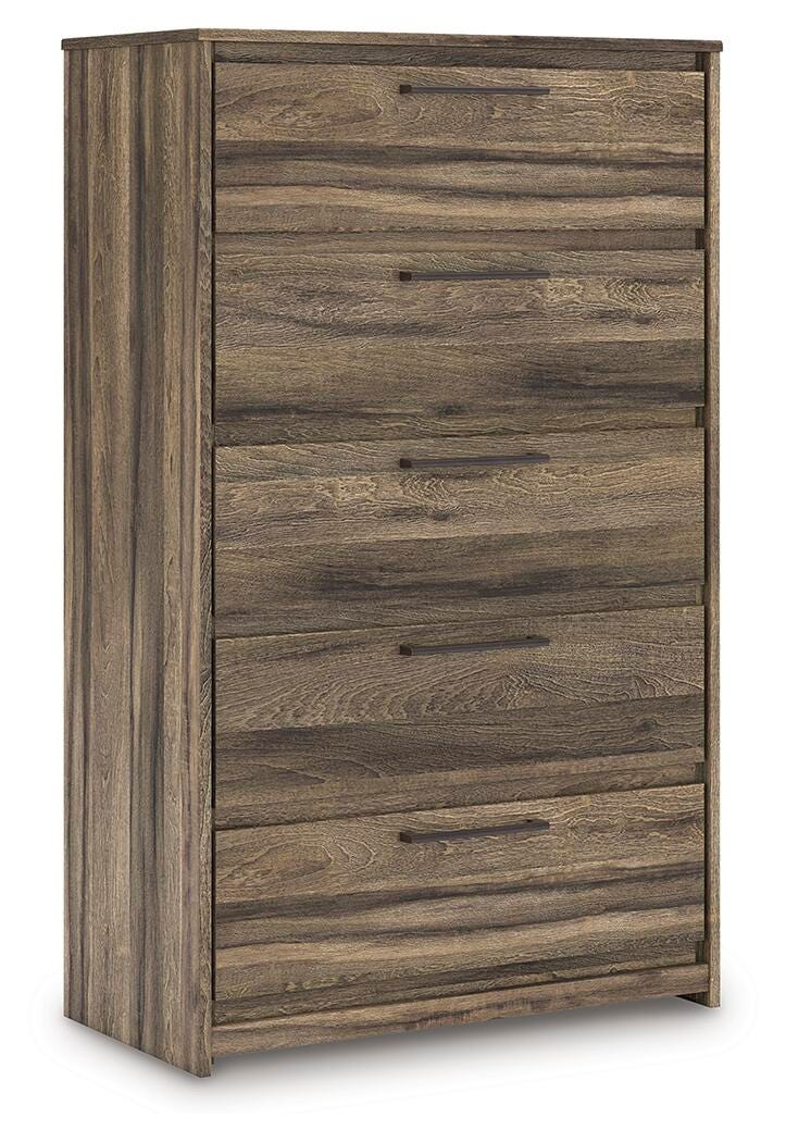 Elbrim Panel Storage Bed, Chest and Nightstand