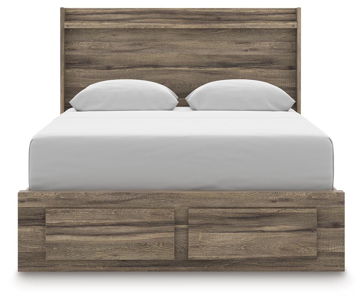 Elbrim Panel Storage Bed, Dresser and Mirror