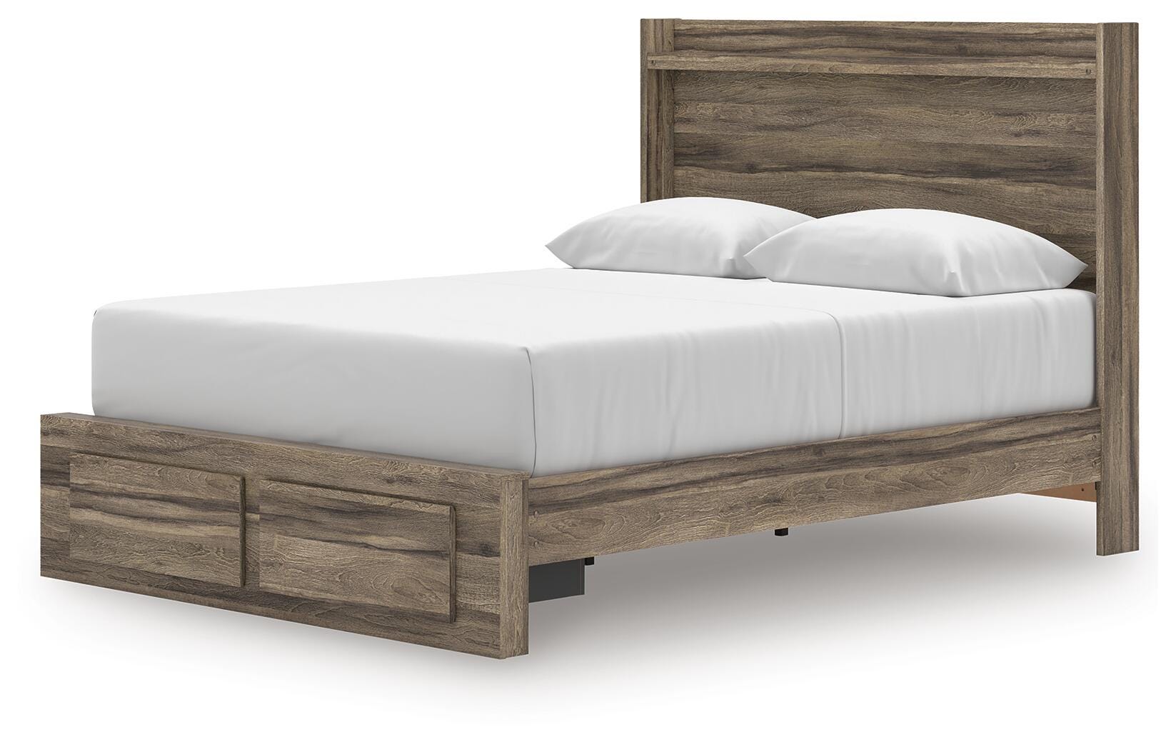 Elbrim Panel Storage Bed, Dresser and Mirror
