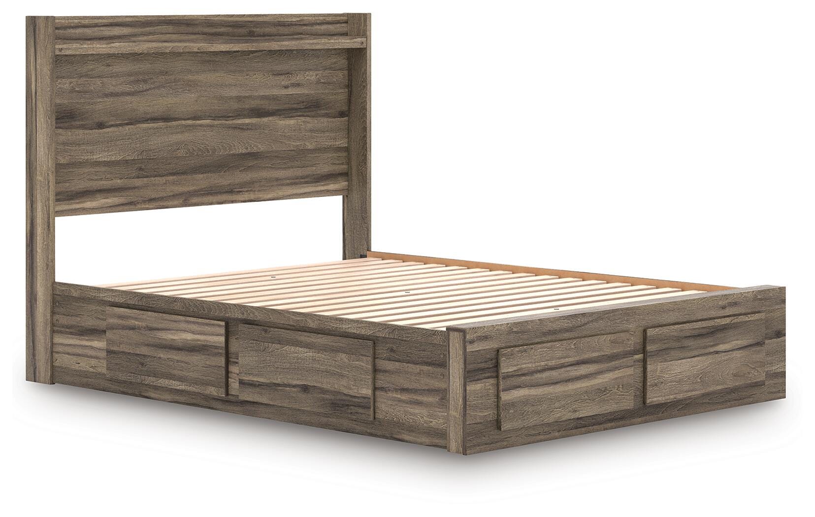 Elbrim Panel Storage Bed, Dresser and Mirror