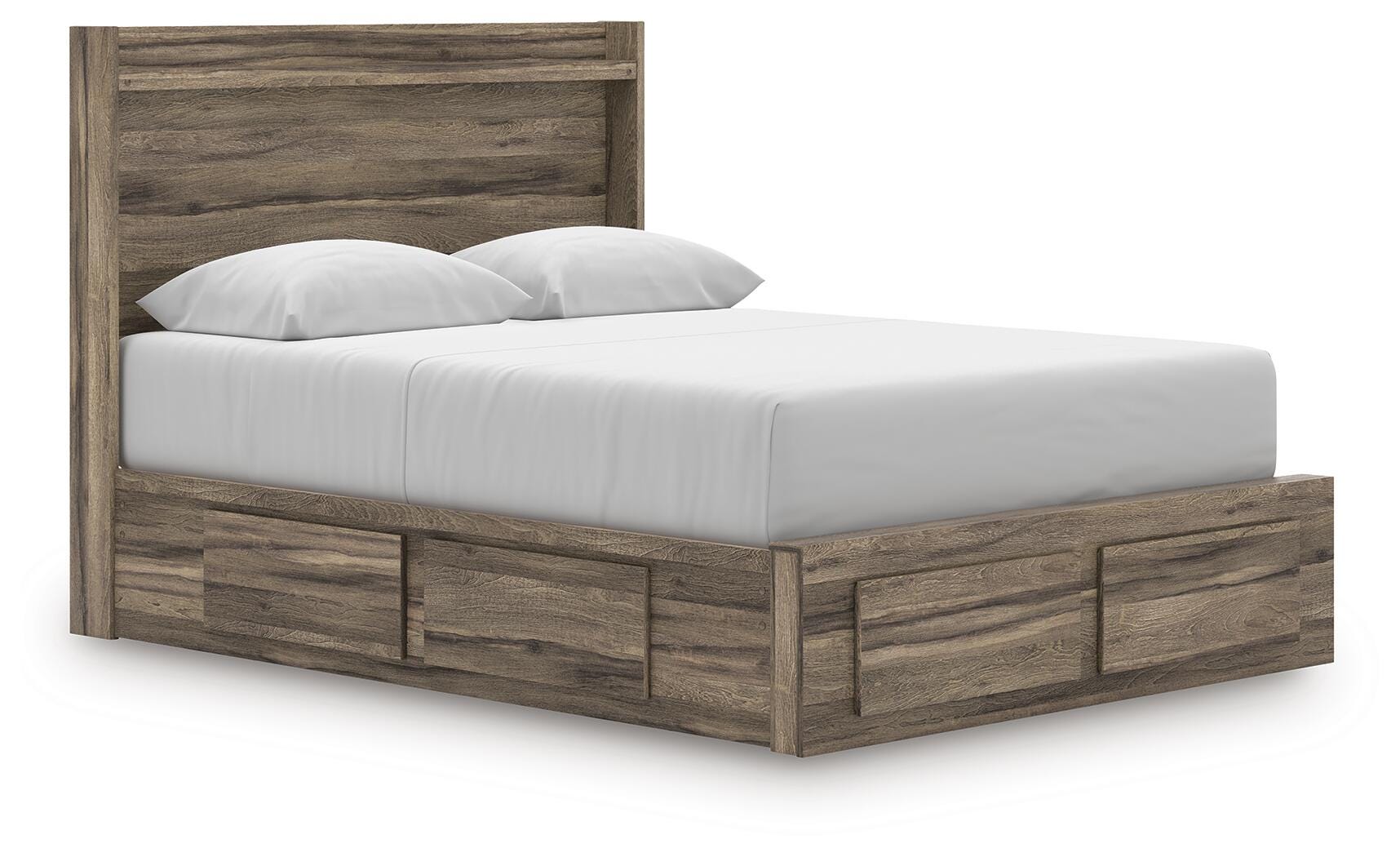 Elbrim Panel Storage Bed, Dresser and Mirror