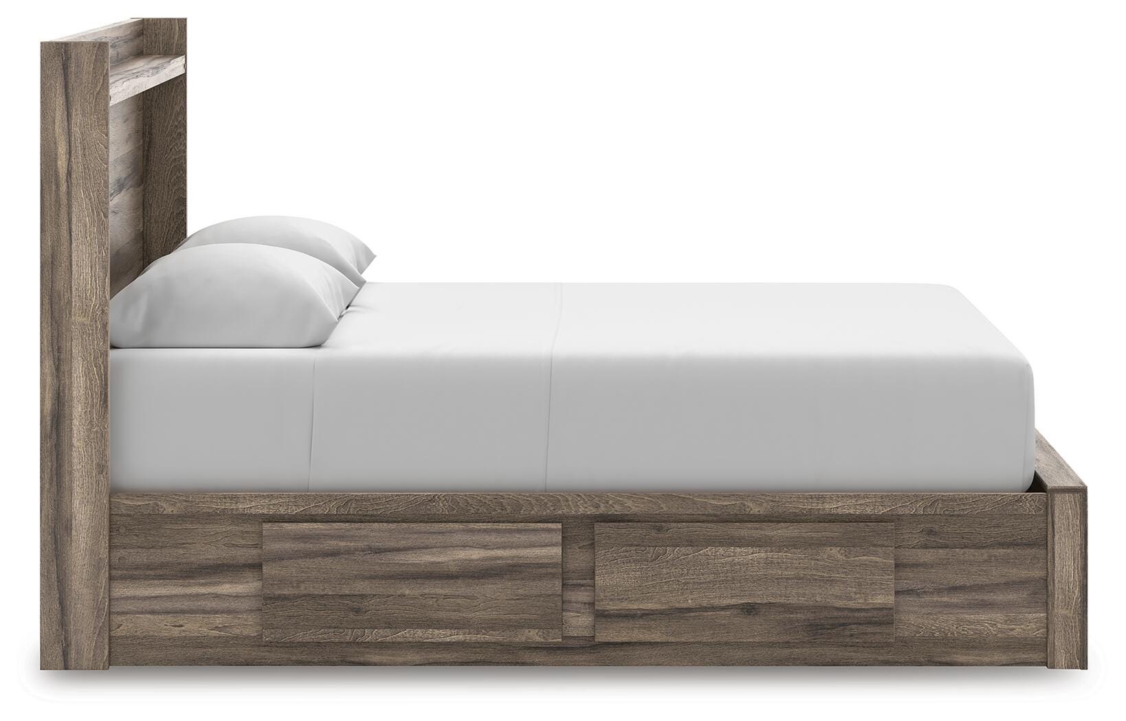 Elbrim Panel Storage Bed, Dresser and Mirror