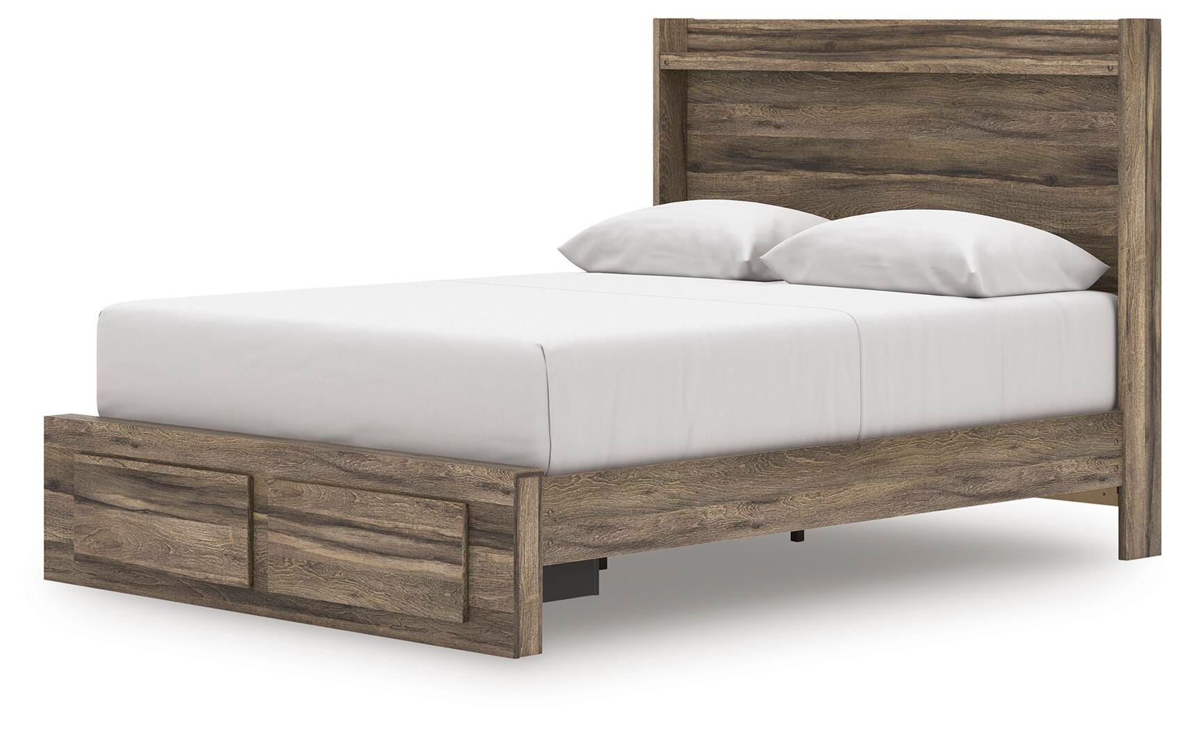 Elbrim Panel Storage Bed, Dresser, Mirror and Nightstand