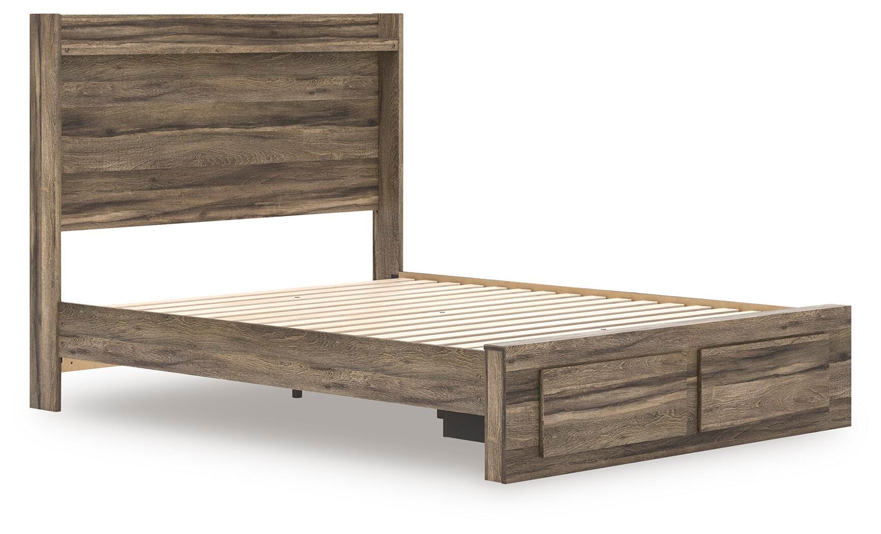 Elbrim Panel Storage Bed, Dresser, Mirror and Nightstand