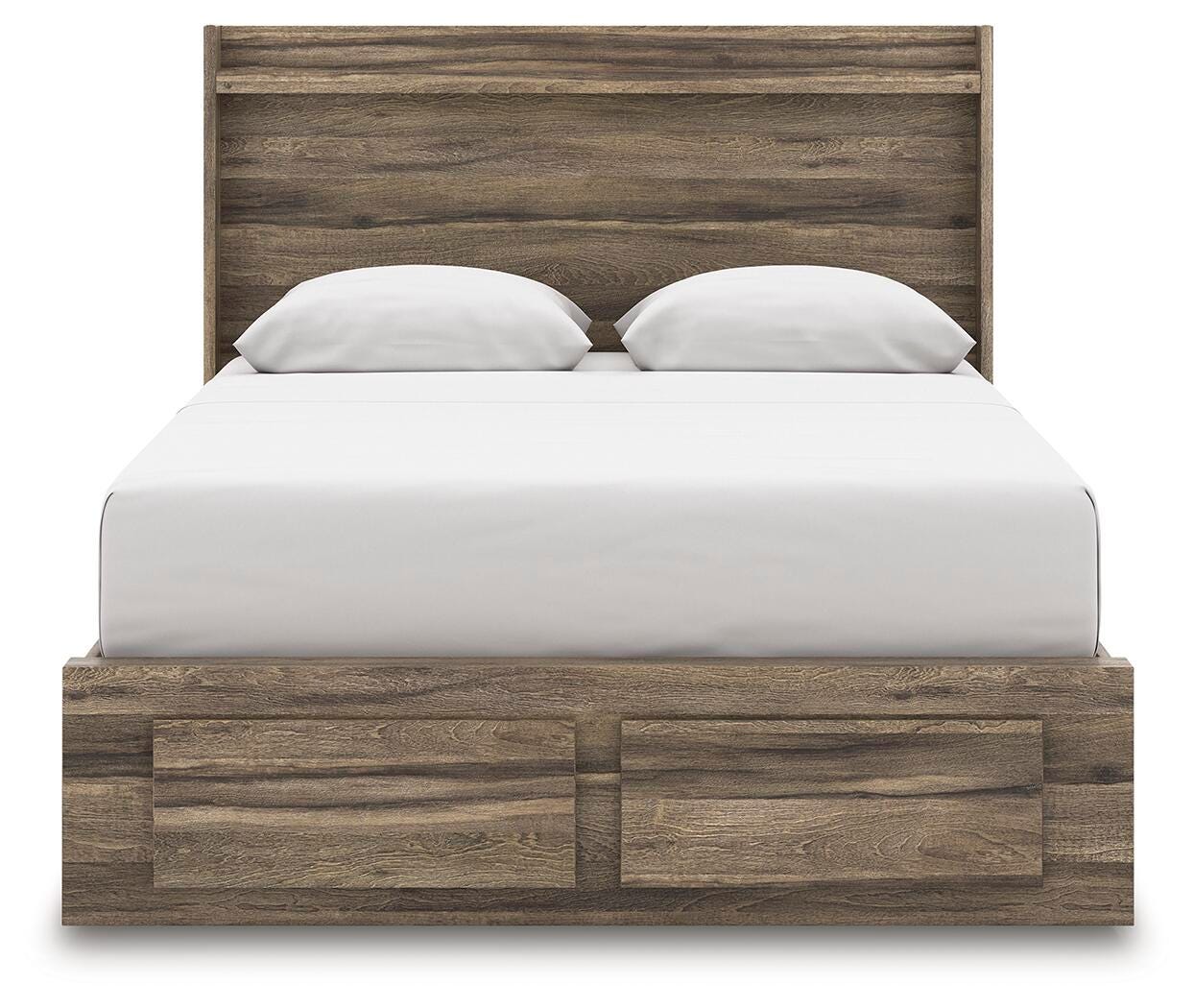 Elbrim Panel Storage Bed, Dresser, Mirror and Nightstand
