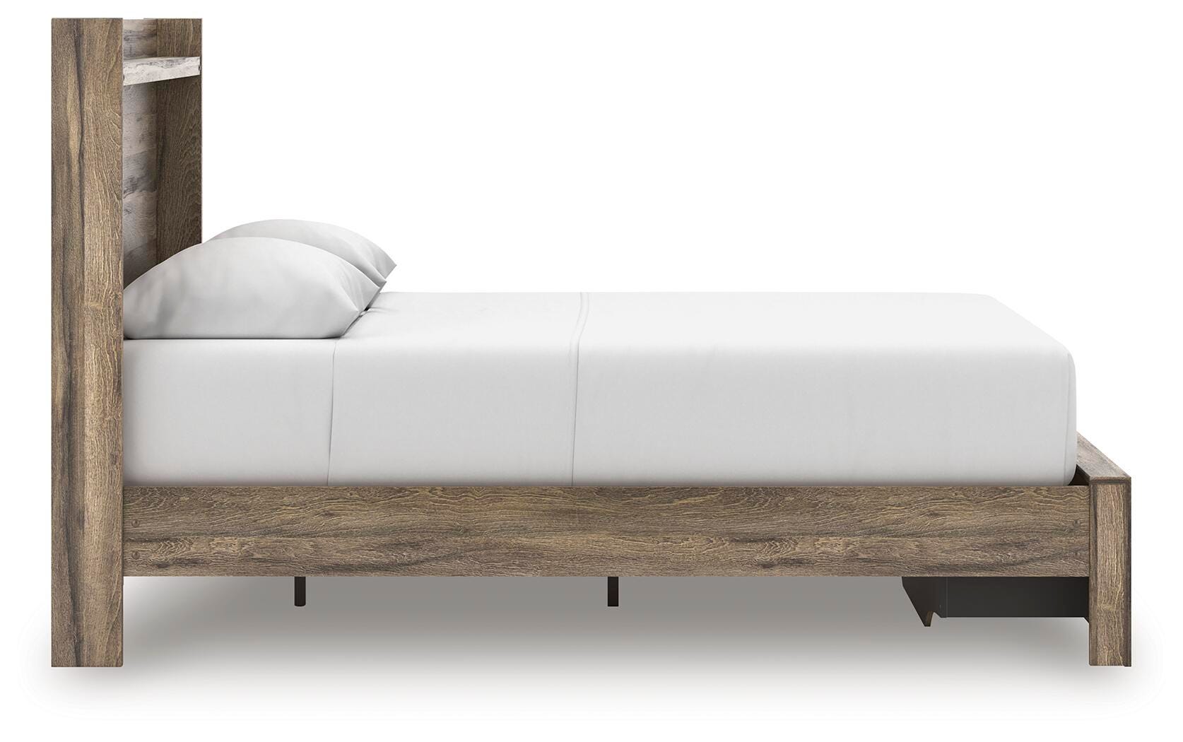 Elbrim Panel Storage Bed, Dresser, Mirror and Nightstand
