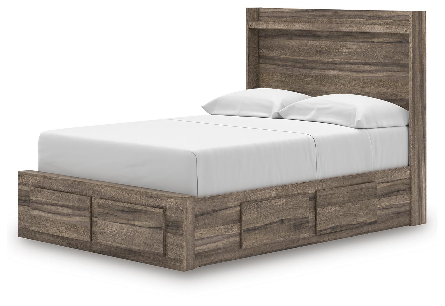 Elbrim Panel Storage Bed, Dresser and Mirror