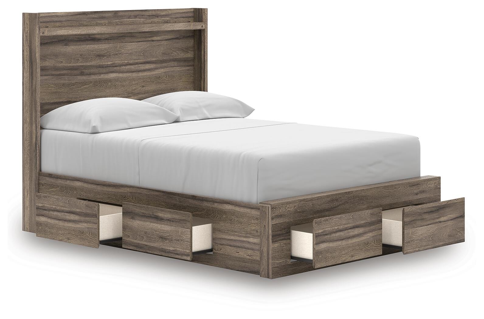 Elbrim Panel Storage Bed, Dresser and Mirror