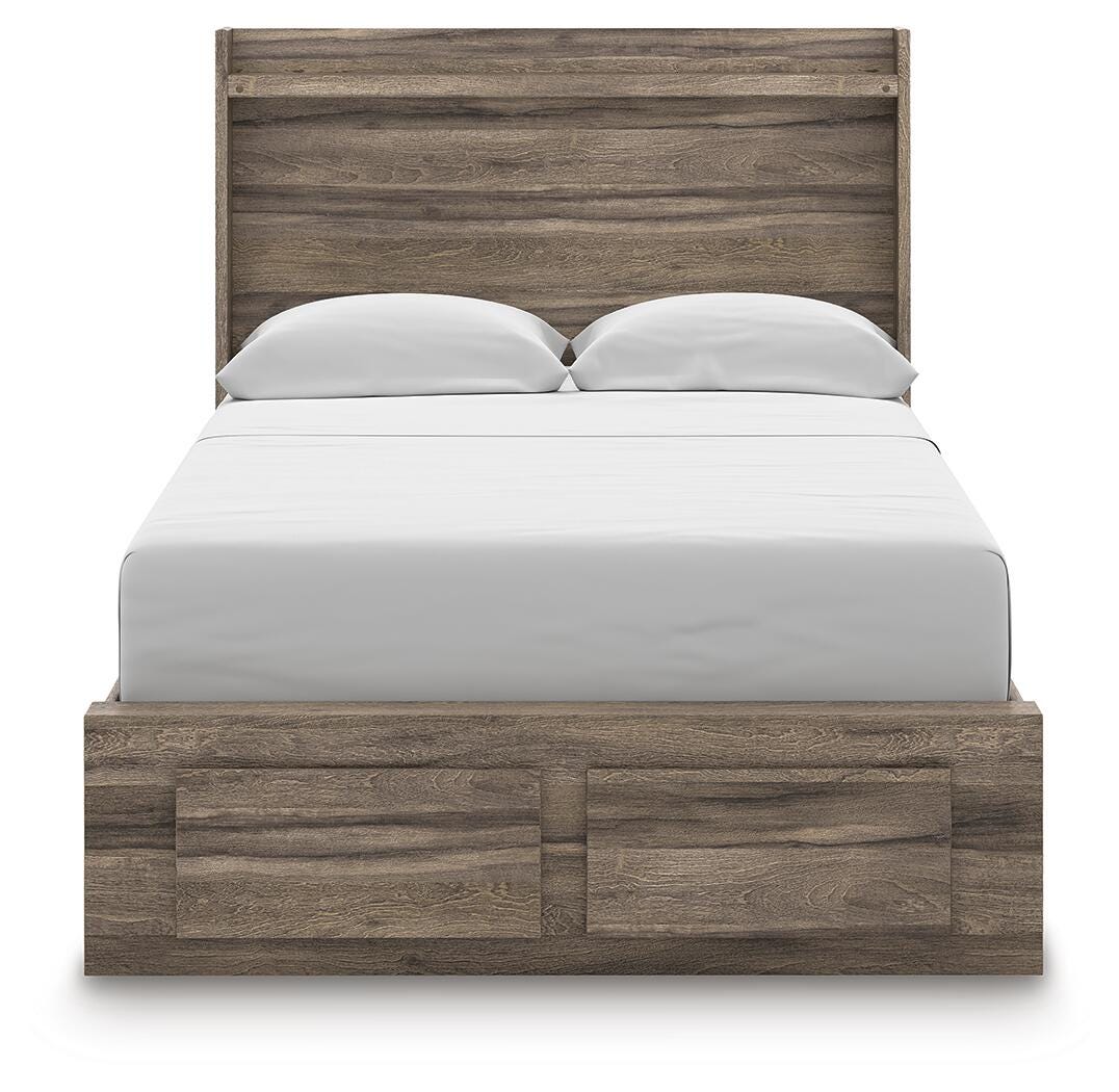 Elbrim Panel Storage Bed, Dresser and Mirror