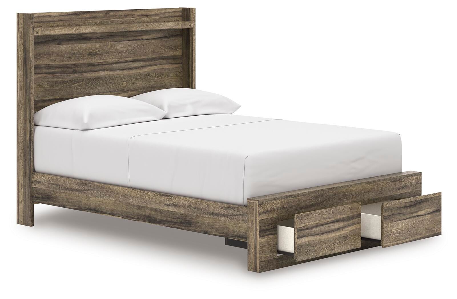 Elbrim Panel Storage Bed, Dresser, Mirror and 2 Nightstands