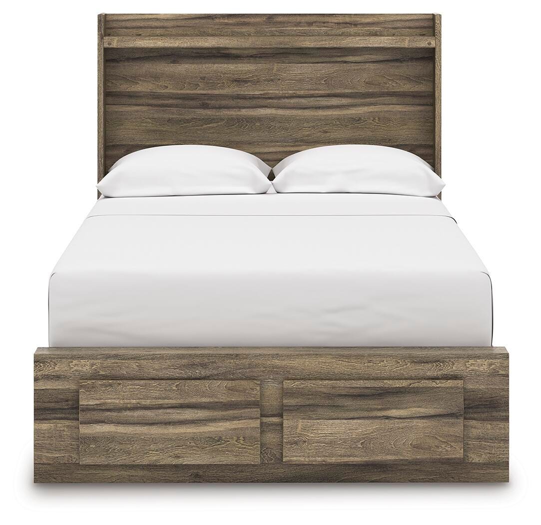 Elbrim Panel Storage Bed, Dresser and Mirror