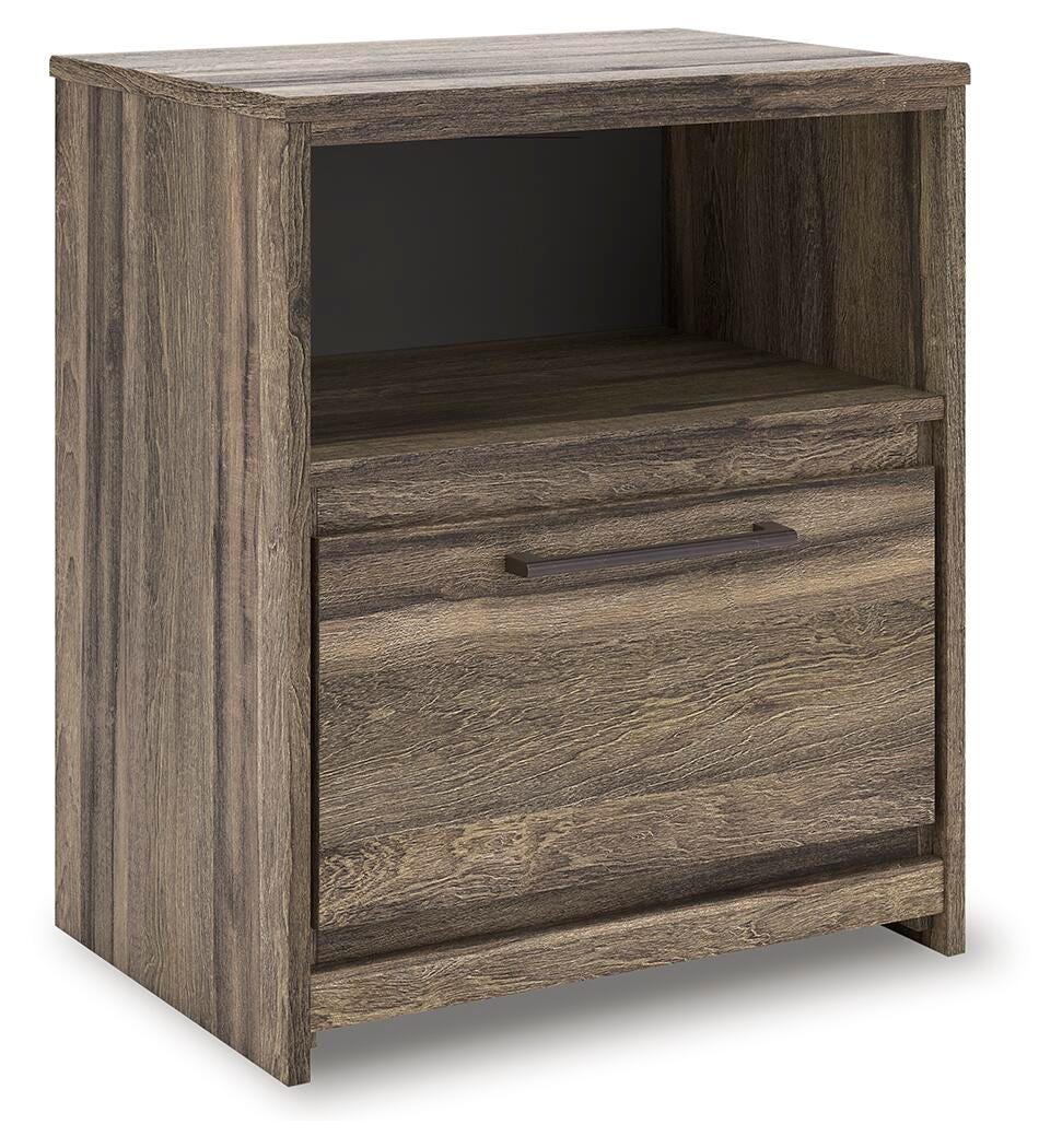 Elbrim Panel Storage Bed, Chest and Nightstand