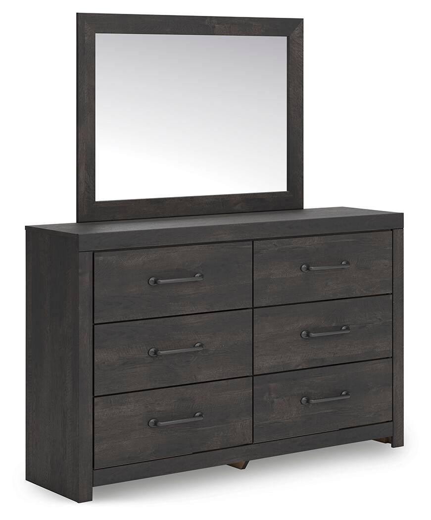 Hollivern Panel Storage Bed, Dresser, Mirror, Chest and Nightstand