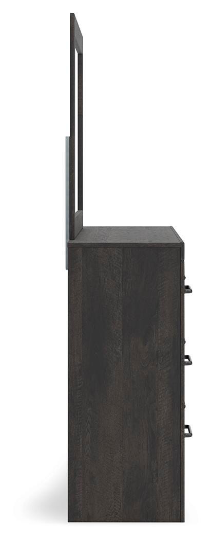 Hollivern Panel Bed, Dresser and Mirror