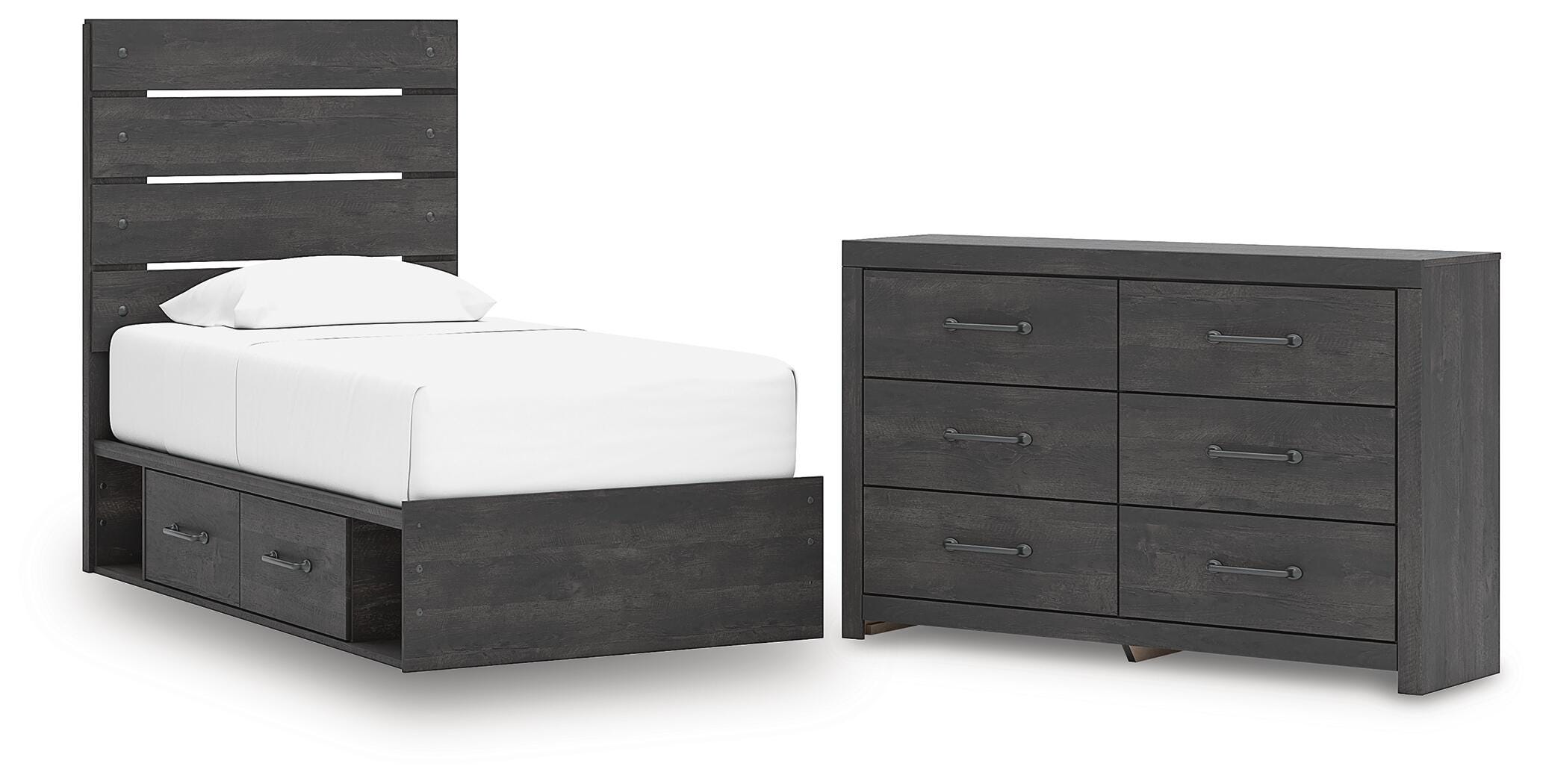 Hollivern Panel Storage Bed and Dresser