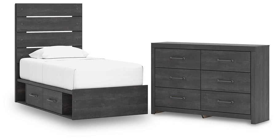 Hollivern Panel Storage Bed and Dresser