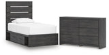 Hollivern Panel Storage Bed and Dresser
